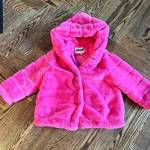APPARIS Pink Fur Girls Jacket - Sz 10